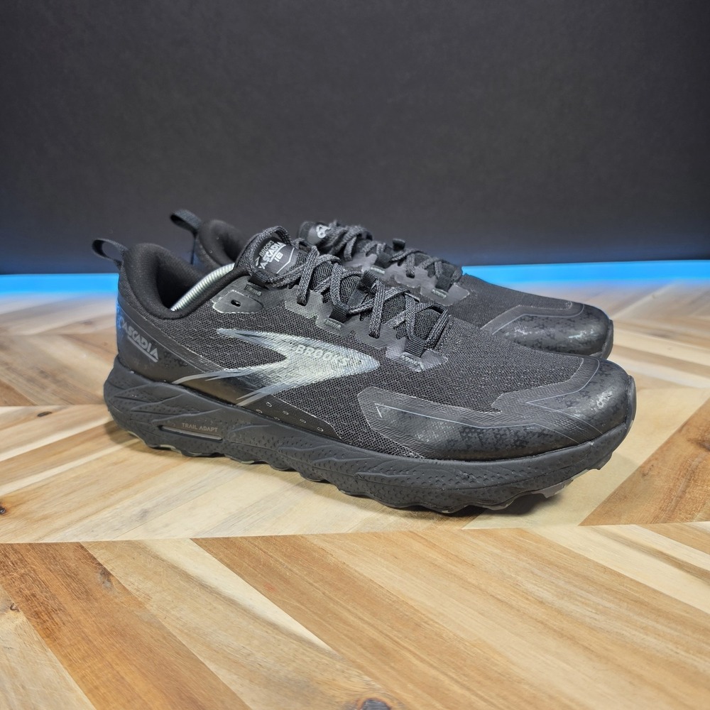 Brooks Cascadia 18 Mens Size 13 D Black Trail Running Shoes Comfort Sneakers